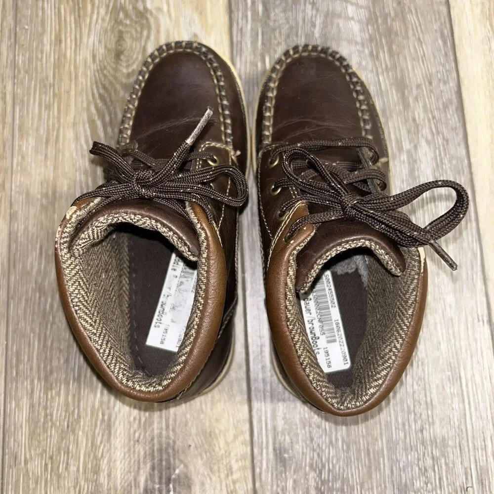Eddie Bauer Chase Brown Ankle Boots Kids Youth US Size 13M - # 446618 Shoes